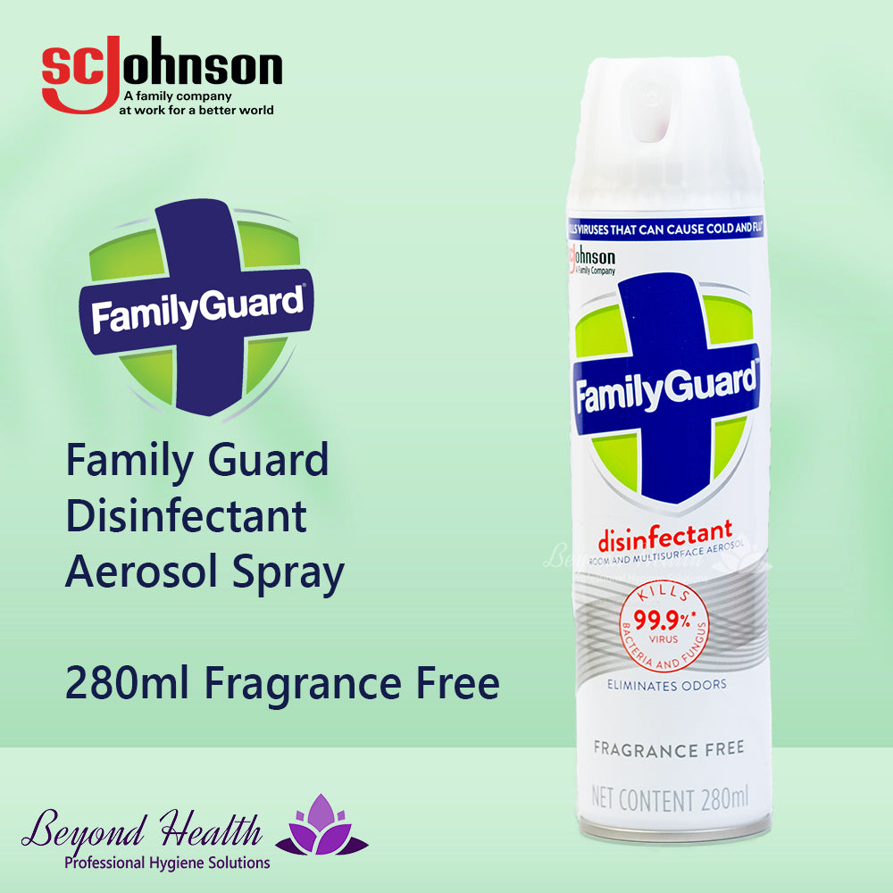FamilyGuard™ Disinfectant Aerosol Fragrance Free 280ml