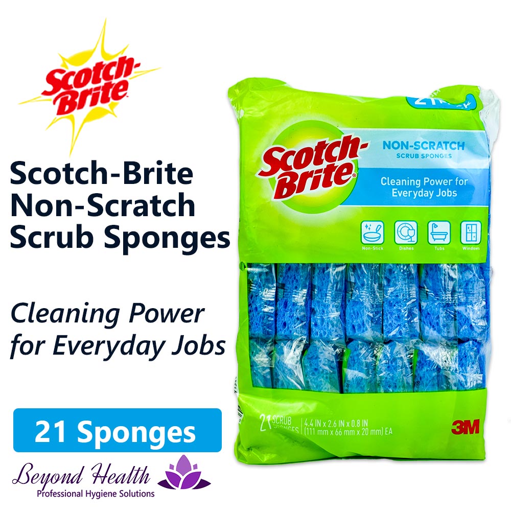 Scotch-Brite Non-Scratch Scrub Sponge, 21 Sponges