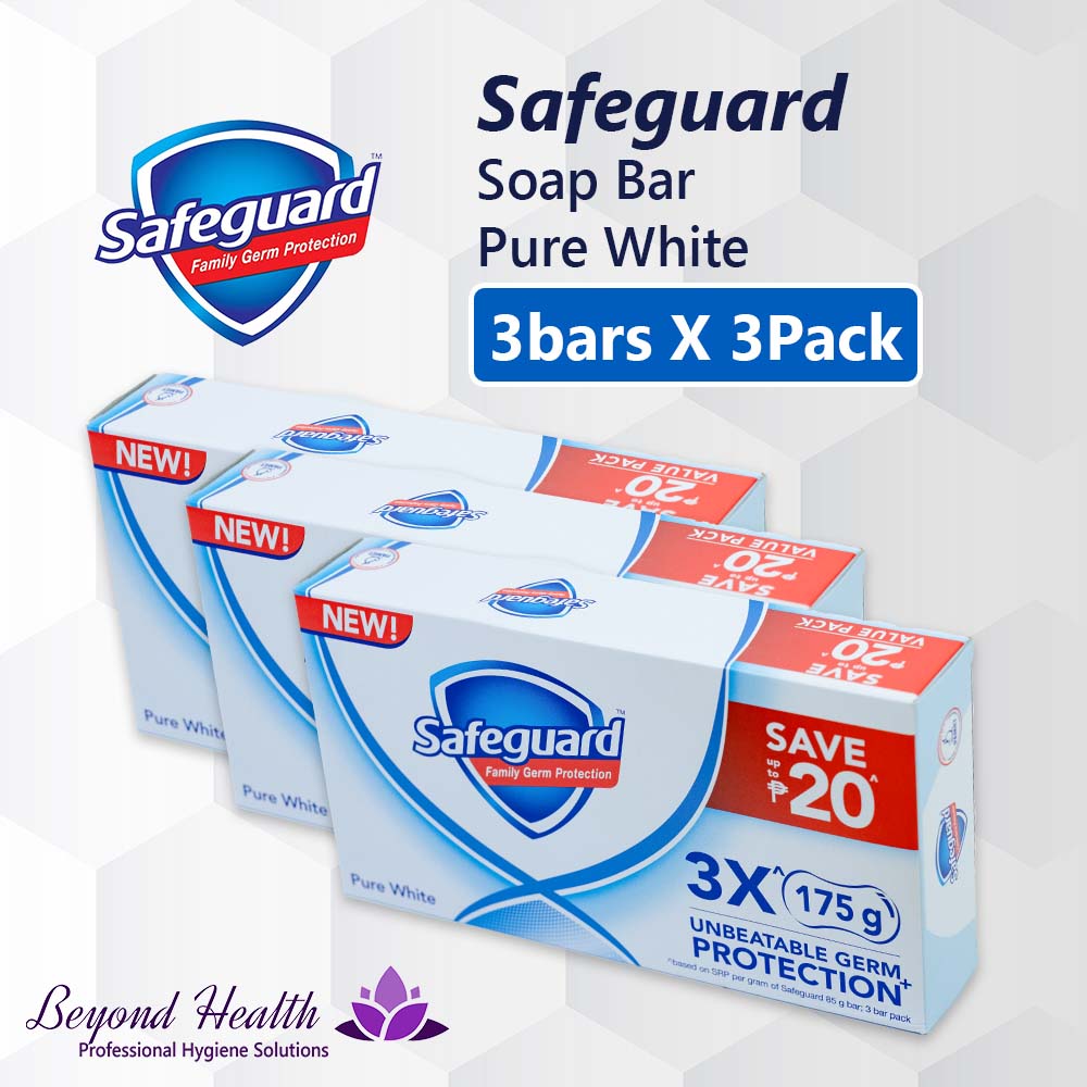 [3X PACK] Safeguard Soap Bar 175g X 3 Bars Pack Family Germ Protection Genuine Safeguard Product