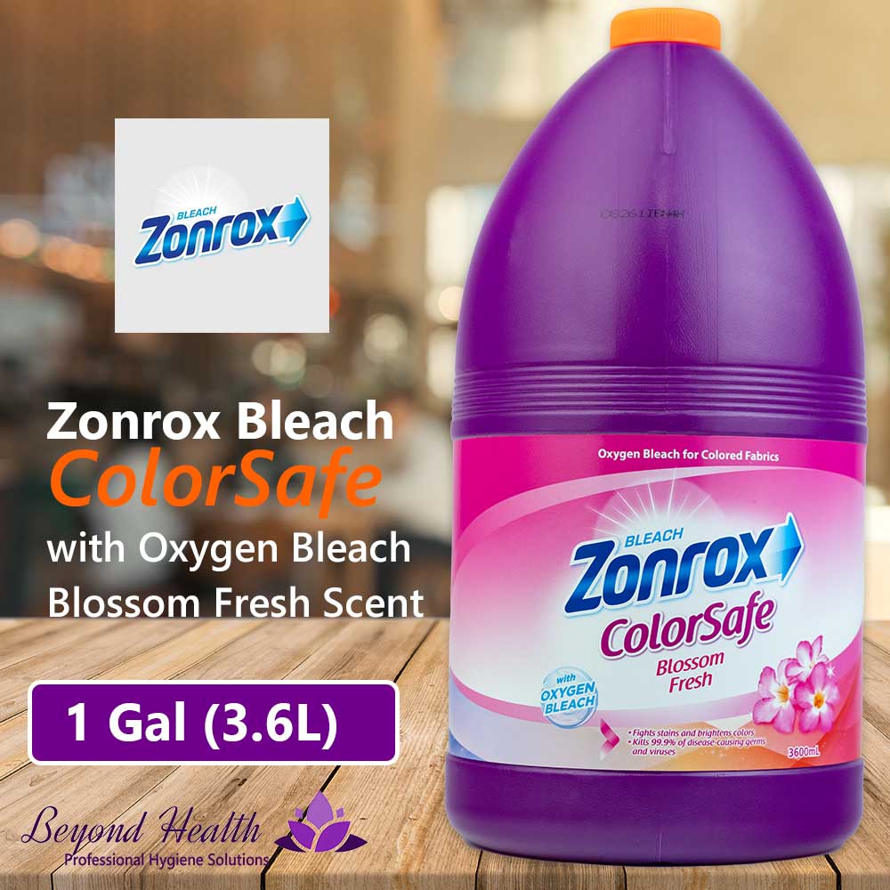 Zonrox ColorSafe Bleach Blossom Fresh Scent 1 Gallon/3.6L
