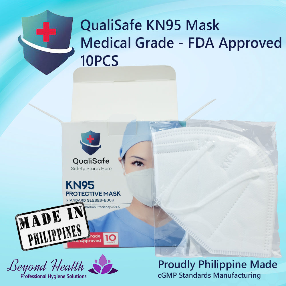 QualiSafe 5 Ply [White] KN95 Protective Mask 10Pcs