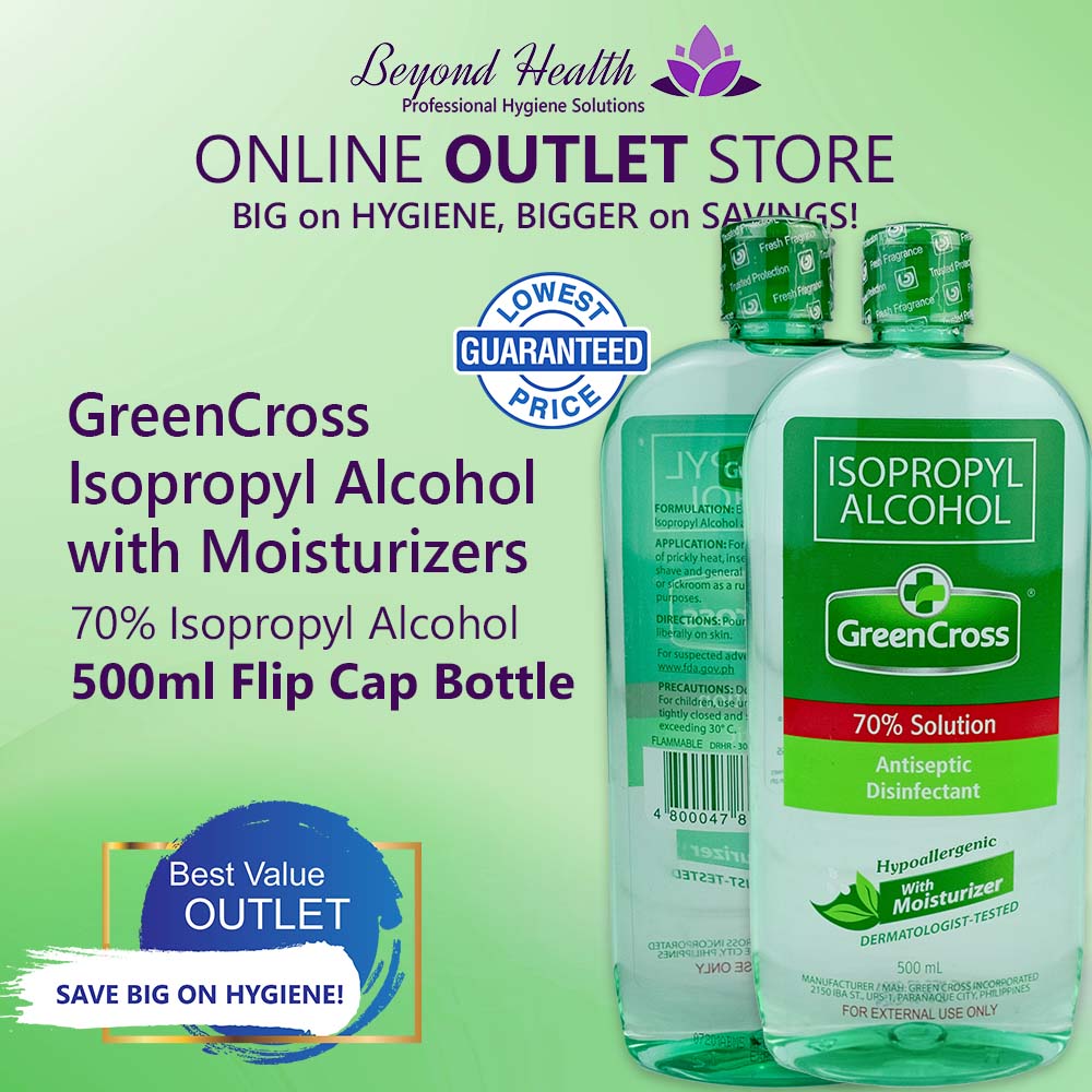 GreenCross 70% Isopropyl Alcohol with Moisturizers 500ml