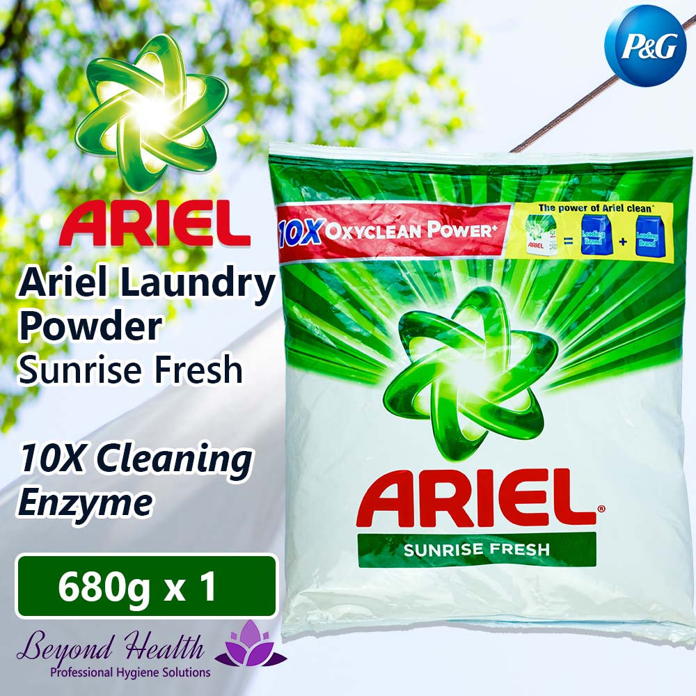 Ariel Laundry Powder with Oxybleach  Sunrise Fresh Scent  680g
