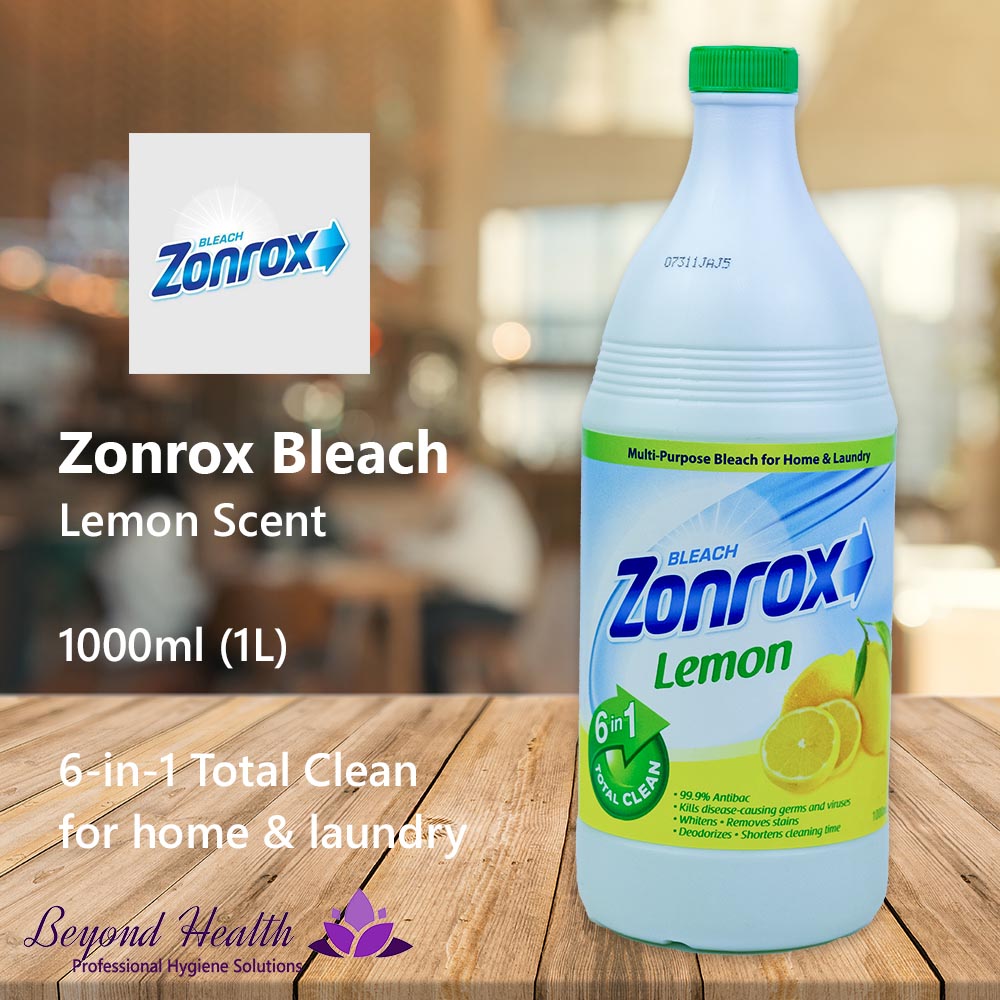 Zonrox Bleach Lemon Scent 6-in-1 Total Clean 1000ml (1L)