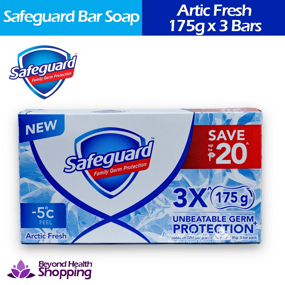 Safeguard™ Arctic Fresh Bar Soap 175g x 3 bars with Unbeatable  Germ Protection