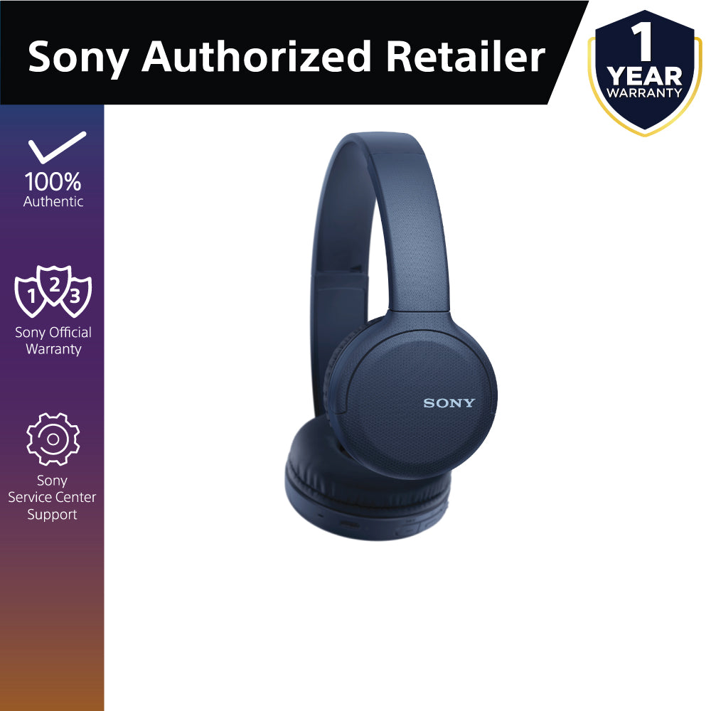 Sony WH-CH510 Wireless On-Ear Bluetooth Headphones - WHCH510 Choose Color