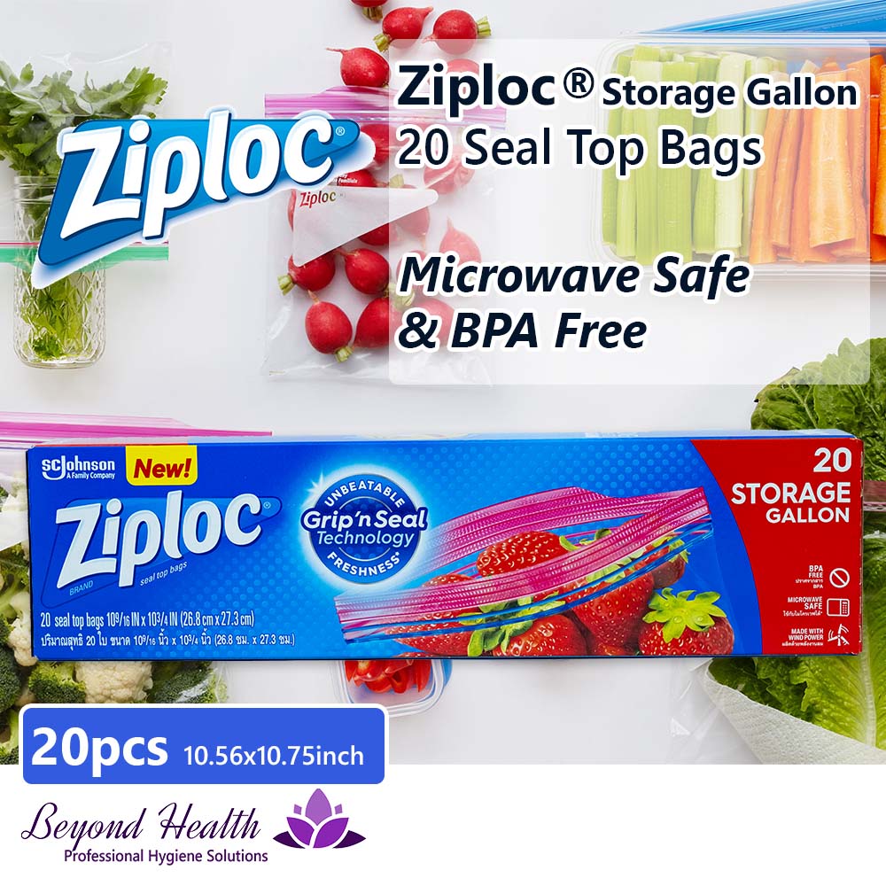 Ziploc Seal Top Bags, Storage, Gallon, Mega Pack 75 Ea