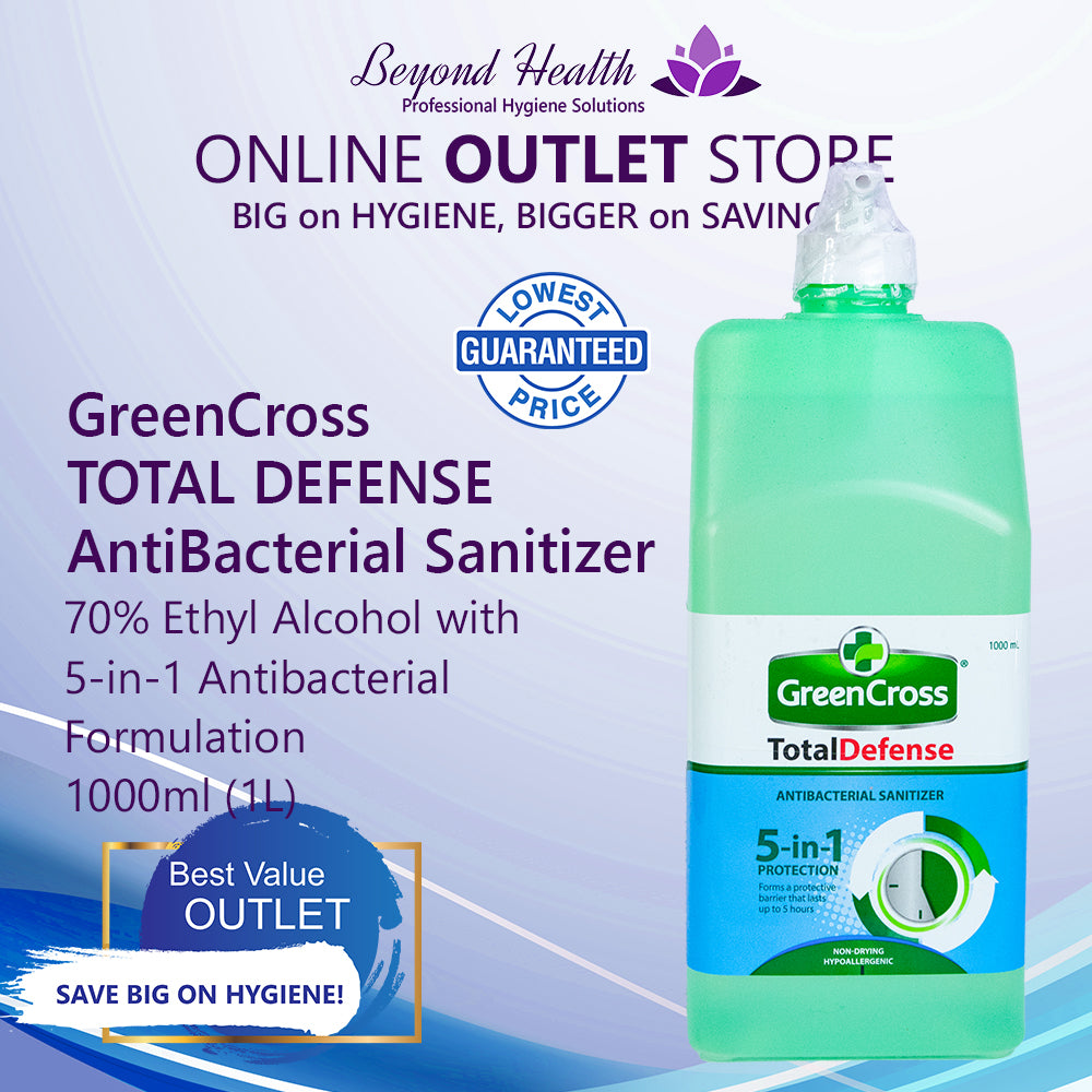 GreenCross TOTAL DEFENSE AntiBacterial Sanitizer 1L