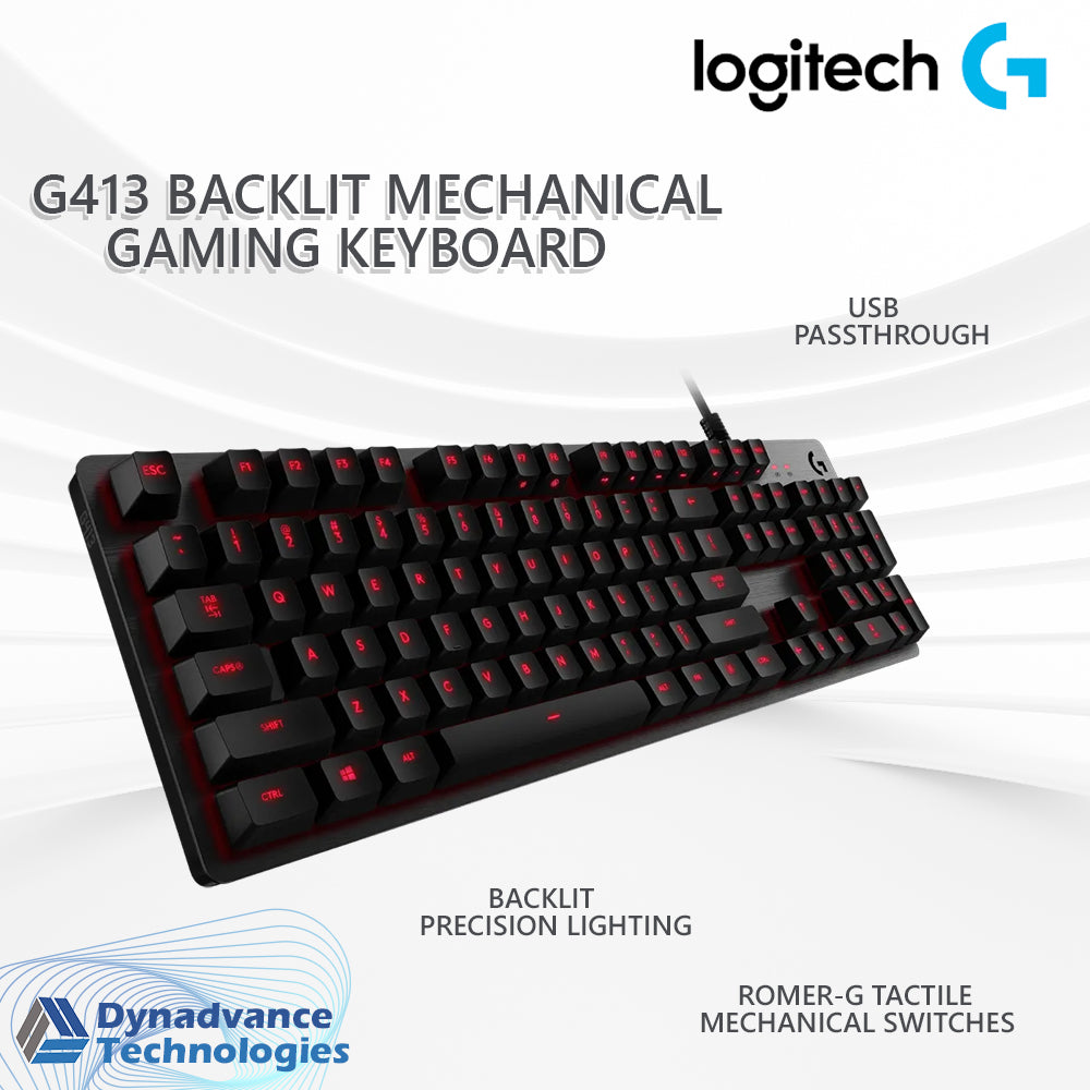 Logitech  G413 BACKLIT MECHANICAL GAMING KEYBOARD