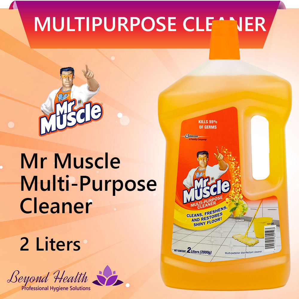 Mr. Muscle® Multi-Purpose Disinfectant Cleaner Lemon Scent 2 Liters