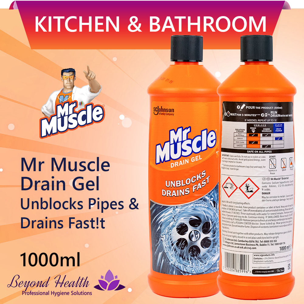 Mr Muscle® Drain Gel Unblocker  Mr Muscle Sink & Drain Gel, 500ml