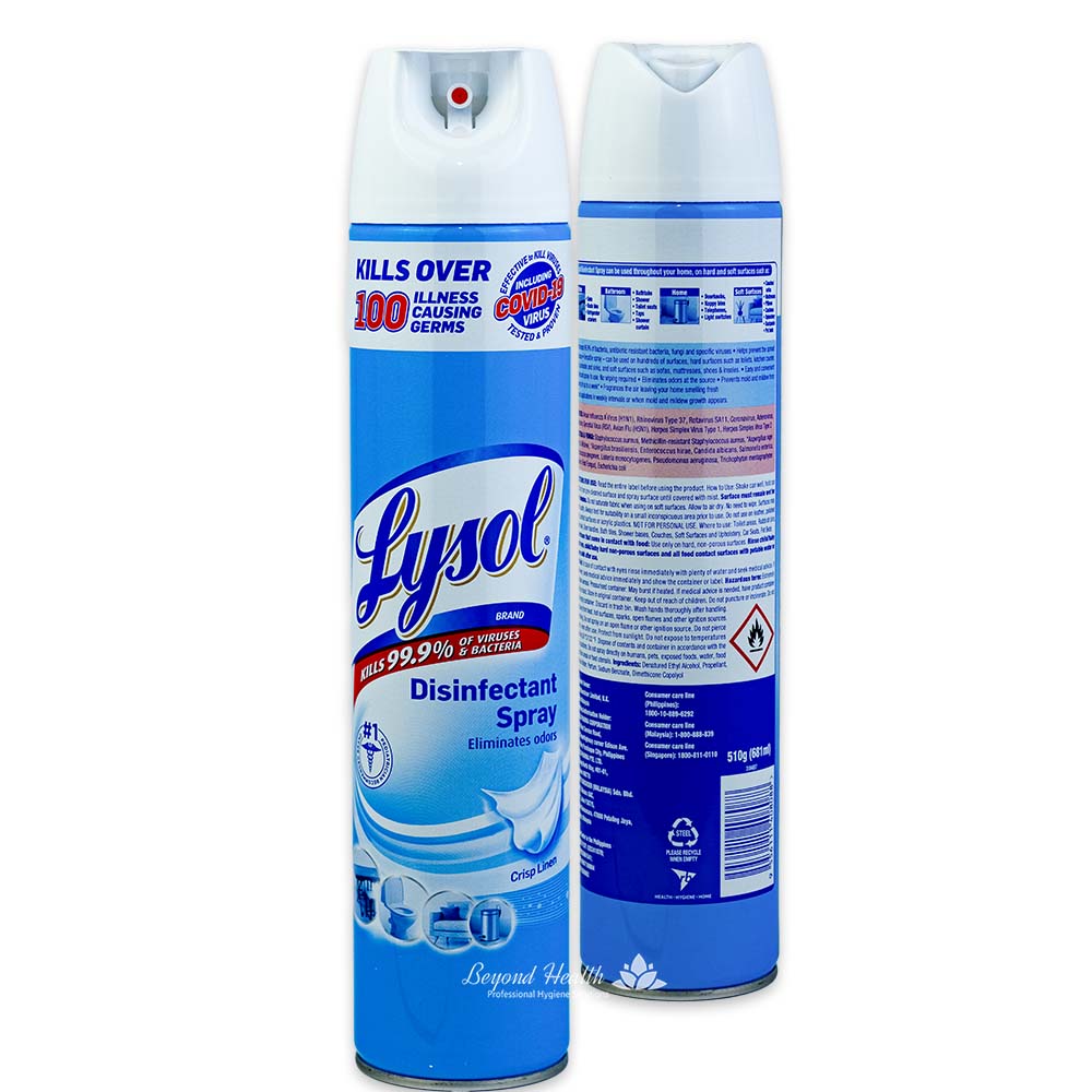 LYSOL Disinfectant Spray Crisp Linen Scent 510g