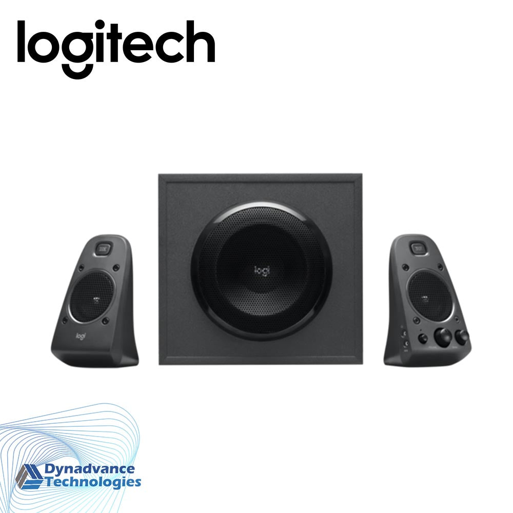 Logitech Z625 THX 2.1 Speaker System with Subwoofer, THX Certified Audio, 400 Watts Peak Power, Deep Bass, Multi-Device, 3.5 mm and RCA Inputs, PC/PS4/Xbox/DVD Player/TV/Smartphone/Tablet