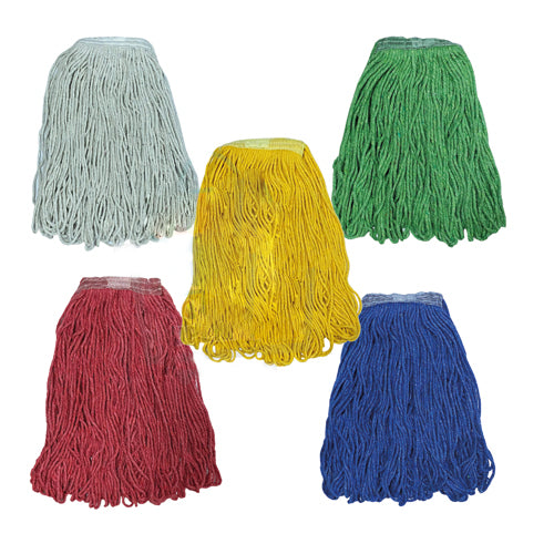 Mop Head Infinity Heavy Duty 14oz and 16oz Looped-end (anti-microbial) for Industrial and General Floor Cleaning