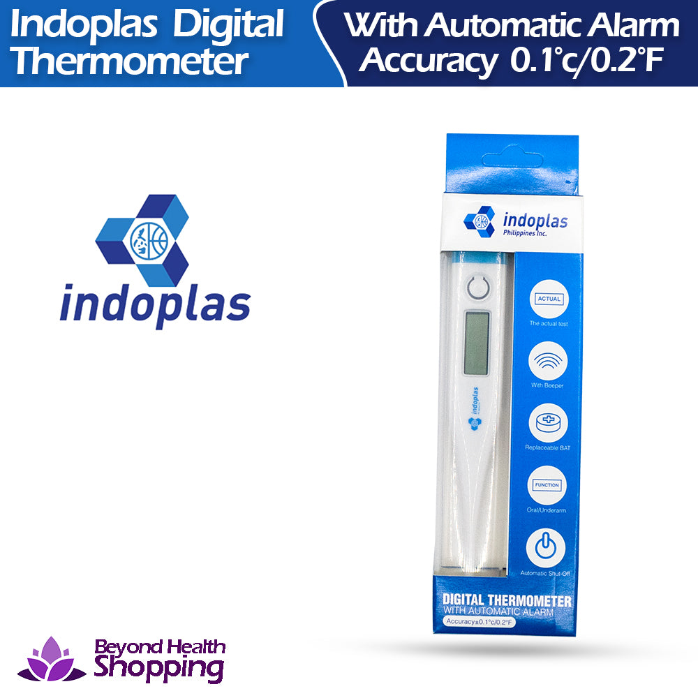 Indoplas Digital Thermometer With Automatic Alarm (1pcs thermometer)