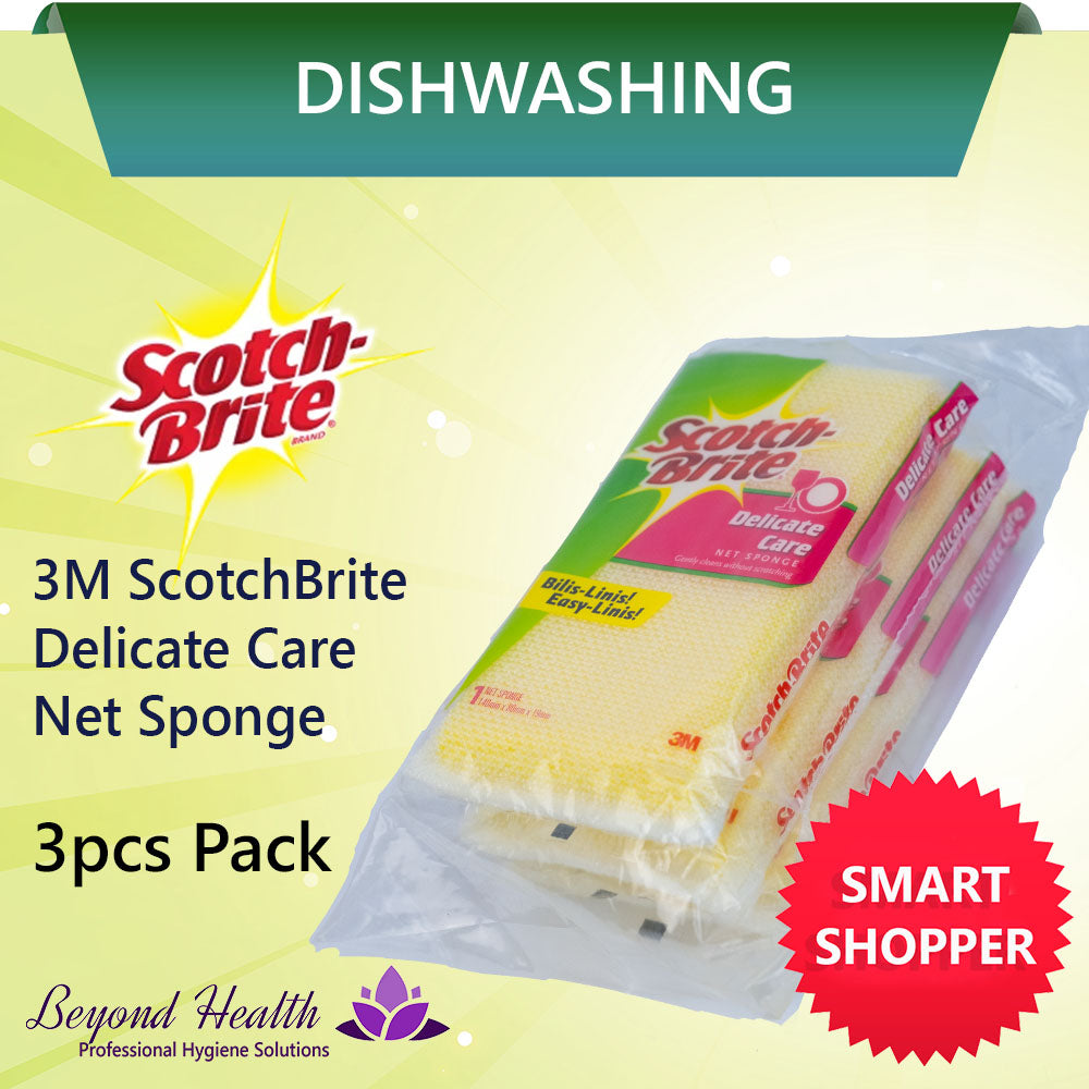 Scotch-Brite® Delicate Care Net Sponge 3pcs