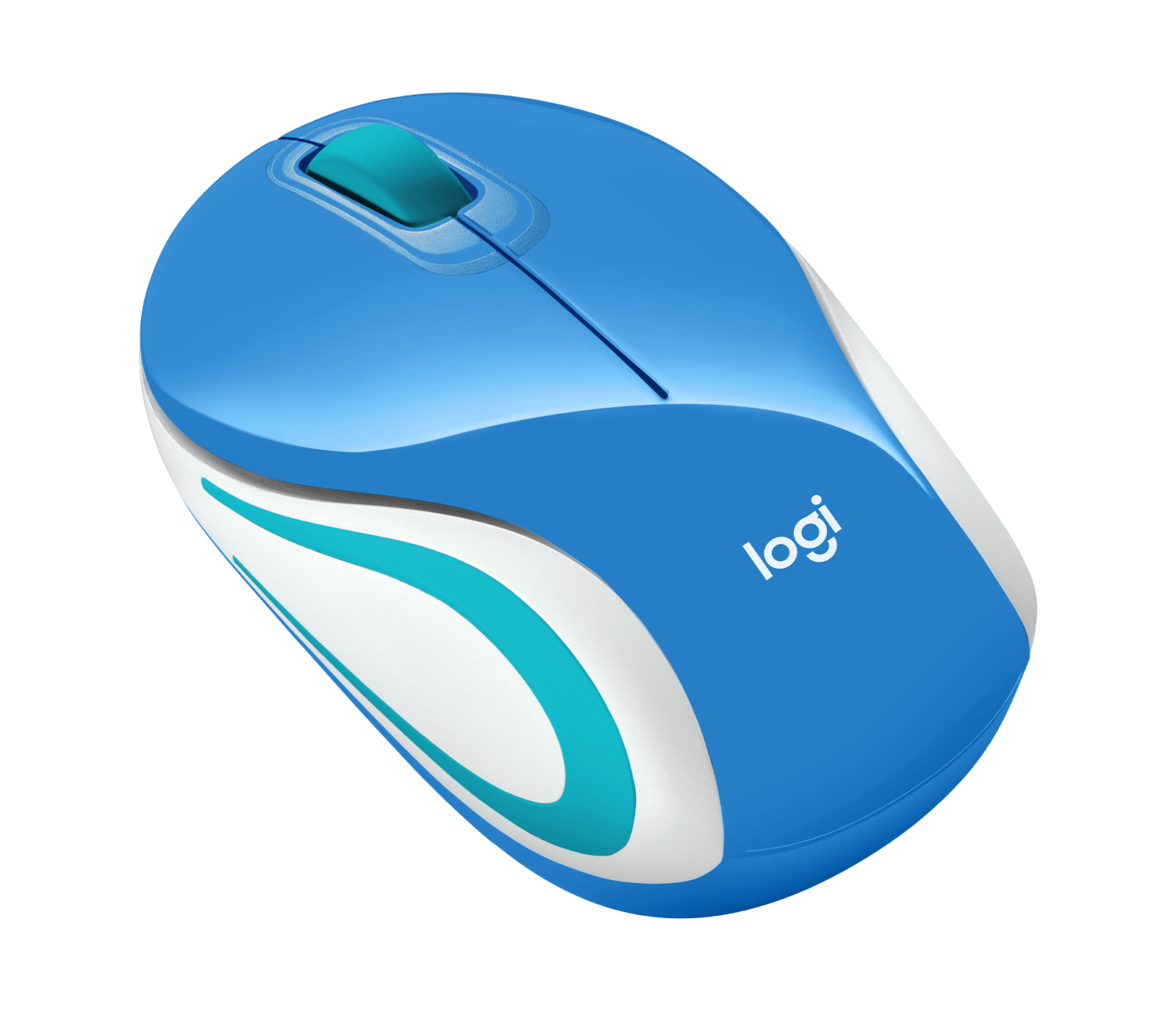 Logitech WIRELESS ULTRA PORTABLE M187 MOUSE (Palace Blue) Pocket-ready, extra-small design  and Advanced Optical Tracking