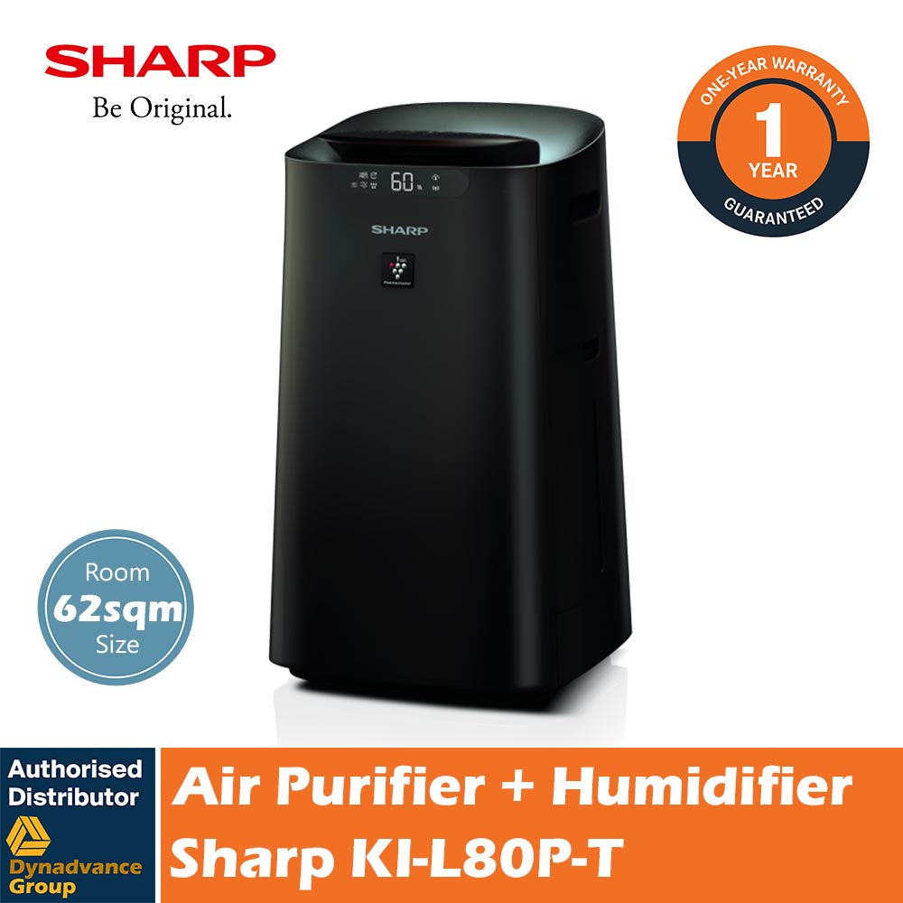 Sharp KI-L80P-T 62 sqm Air Purifier with HUMIDIFIER