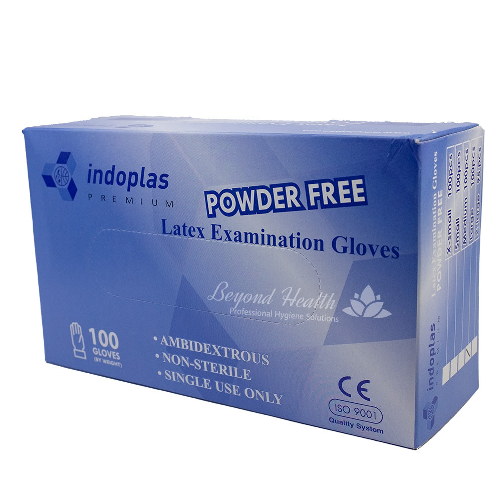 [LARGE[ Indoplas Latex Examination [100] Gloves Disposable Clear Gloves Latex Gloves Clear