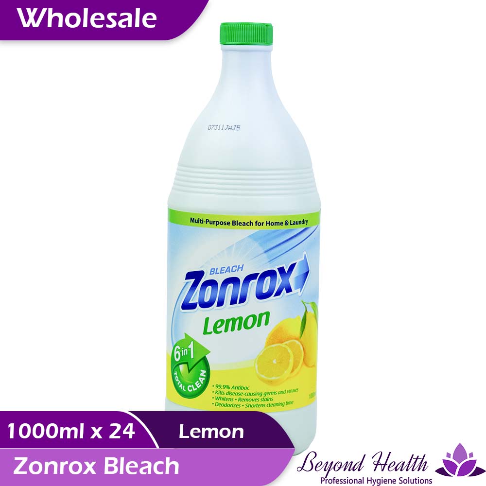 Wholesale Zonrox Bleach Lemon Scent 6-in-1 Total Clean [1000ml (1L) x 24]
