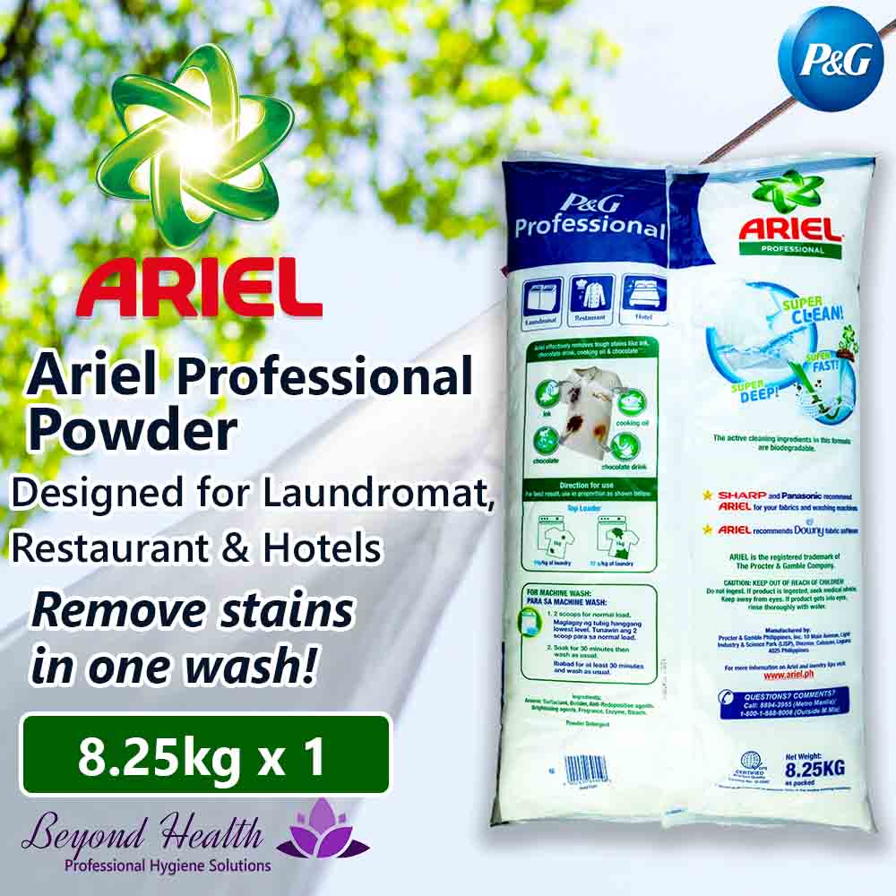 Ariel® Professional Powder (8.25kg) For Laundromat, Restaurant & Hotel Procter & Gamble