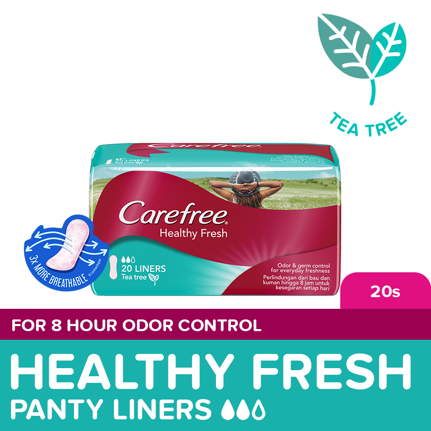 [PANTY LINERS] Carefree Healthy Fresh 20s
