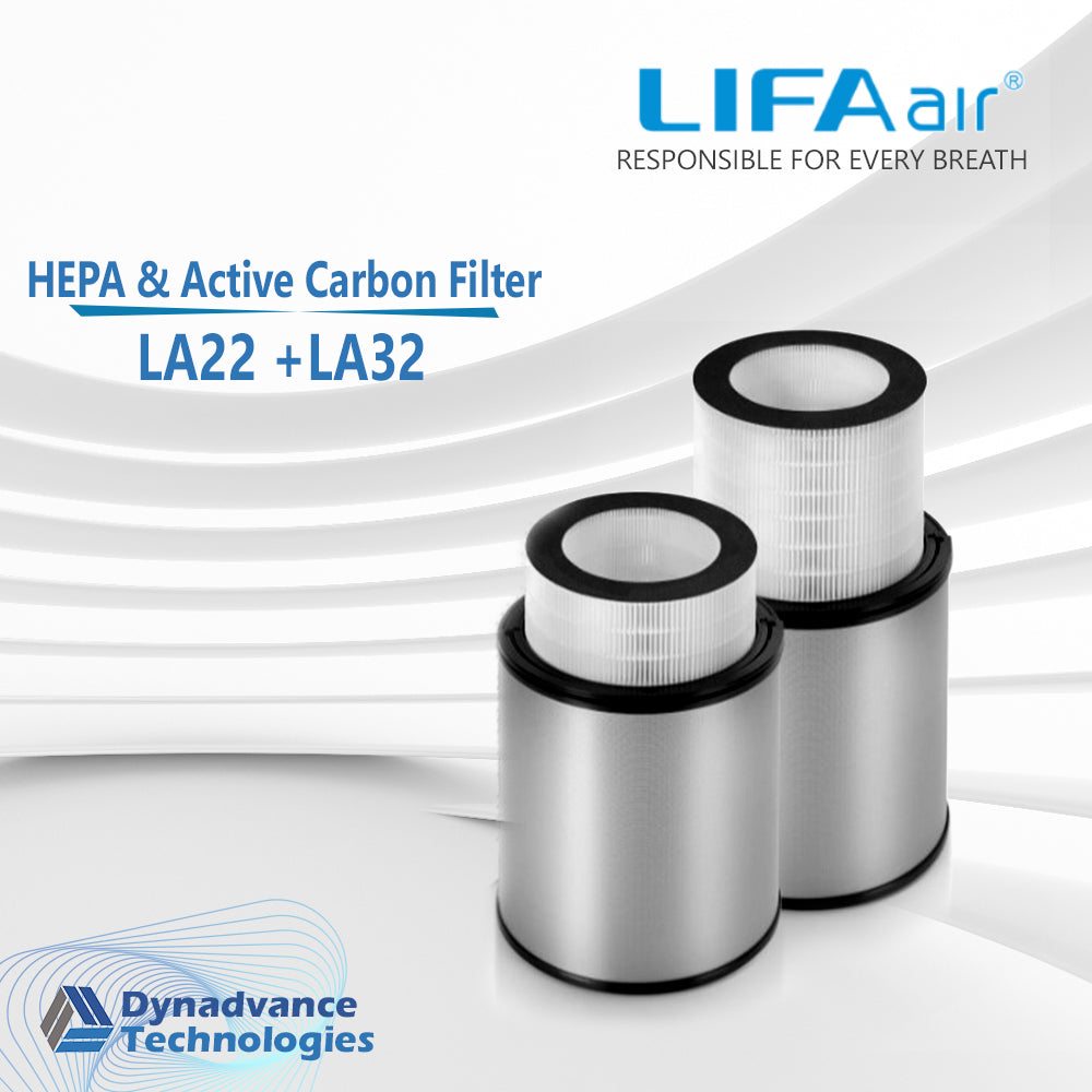 LA22 (HEPA Filter) + LA32 (Active Carbon Barrel)- Smart  Air Purifier for LA500