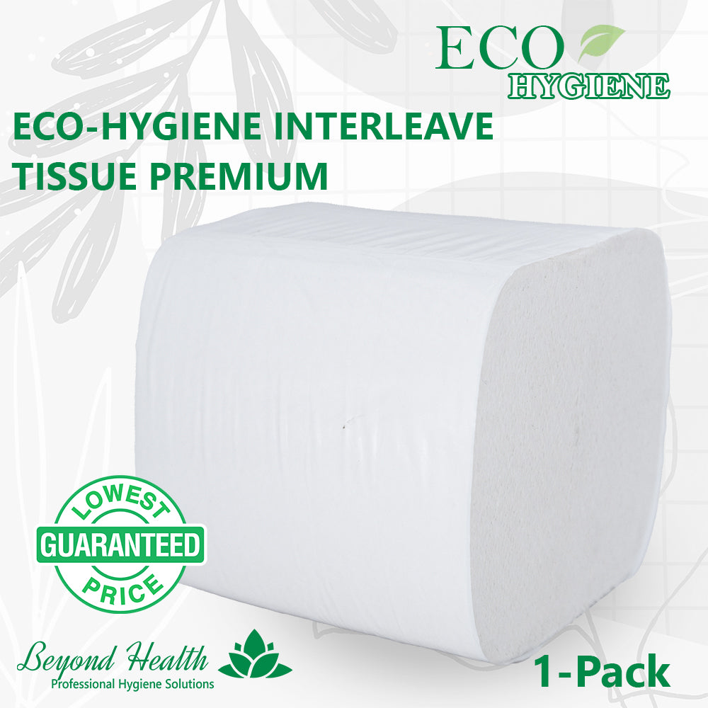 Eco-Hygiene Interleave Tissue Premium 2 Ply Premium Virgin Pulp Greenchoice Certified Halal Certified