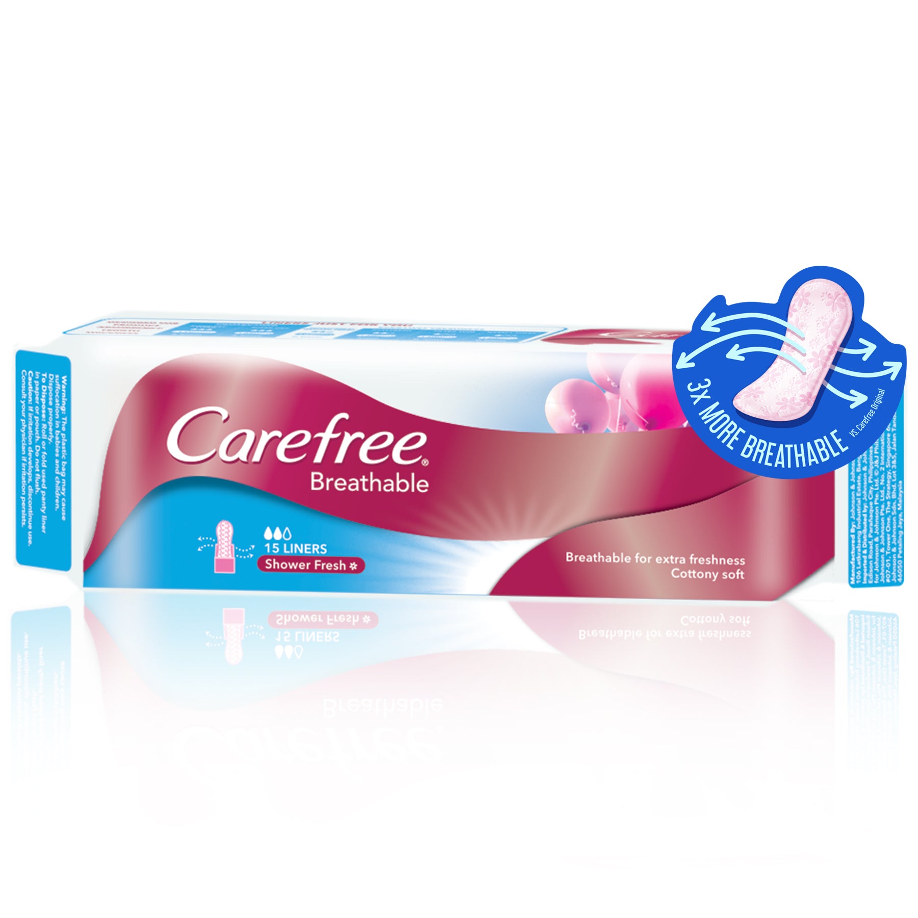 [PANTY LINERS] Carefree Breathable 15s x 2