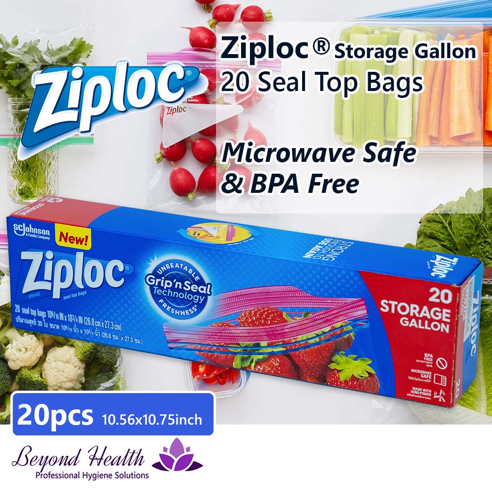 Ziploc® Storage Gallon 20 Large Seal Top Bags 10.56 x 10.75 inch