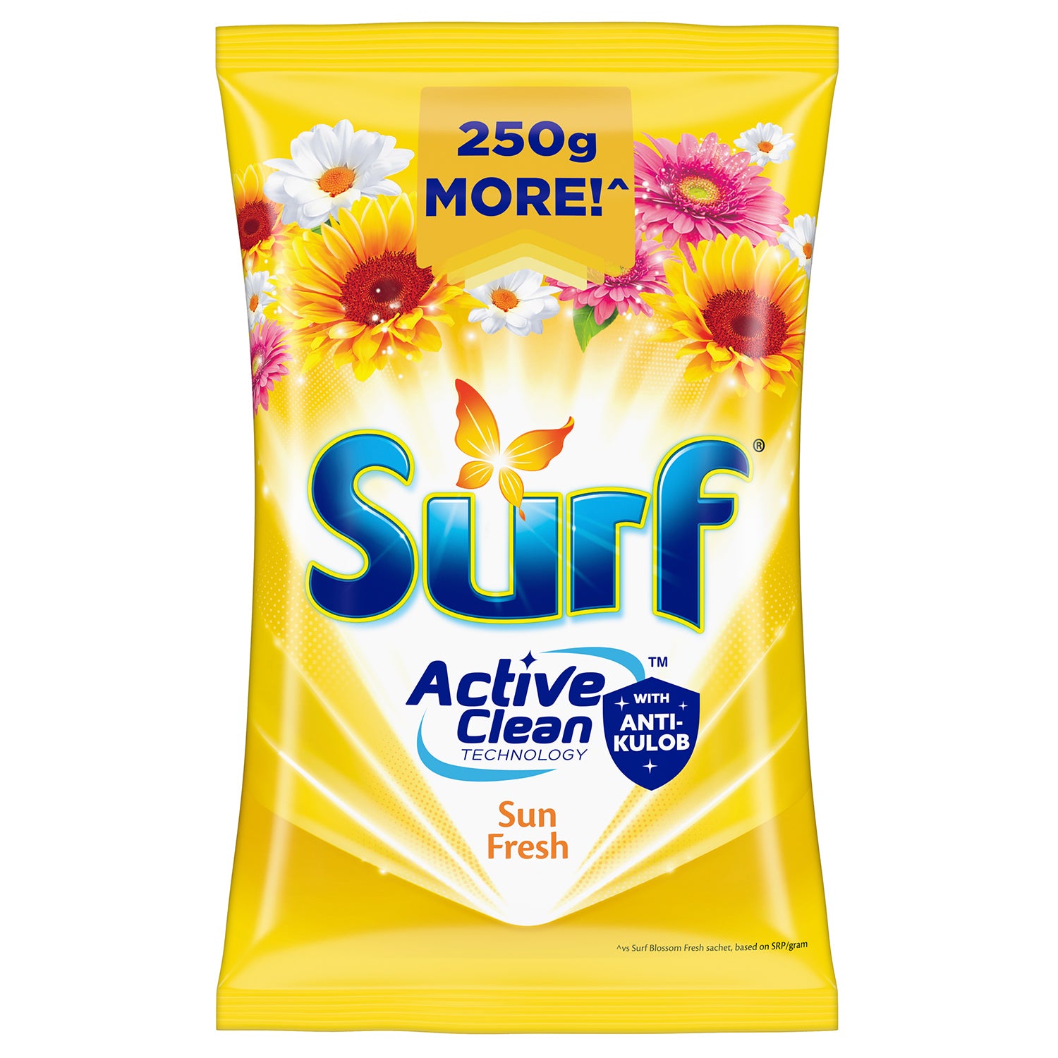 Surf Sun Fresh Laundry Powder Detergent 1.1kg Pouch 3x