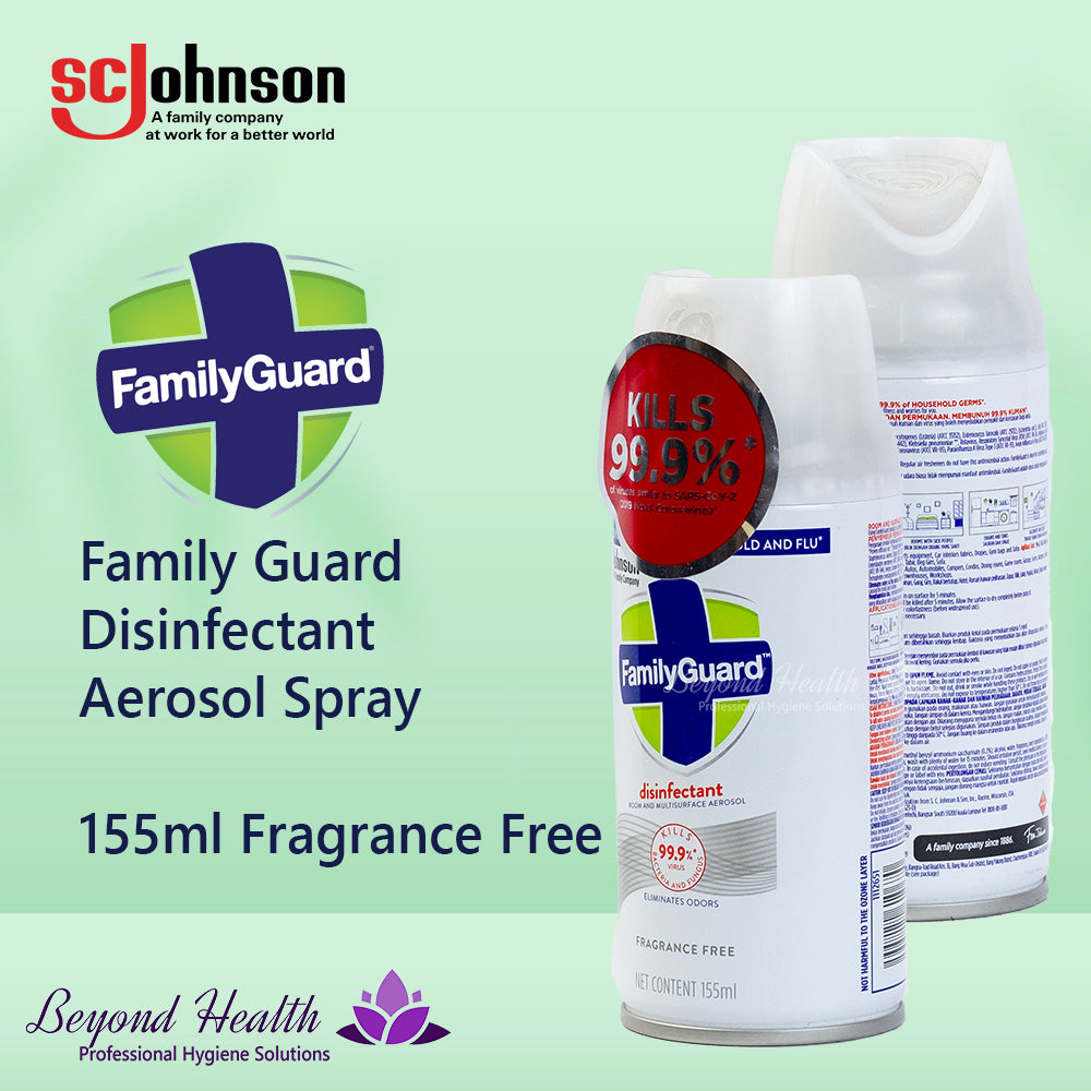 FamilyGuard Disinfectant Aerosol Fragrance Free 155ml Travel Size Disinfectant Spray with Alcohol Big Sale
