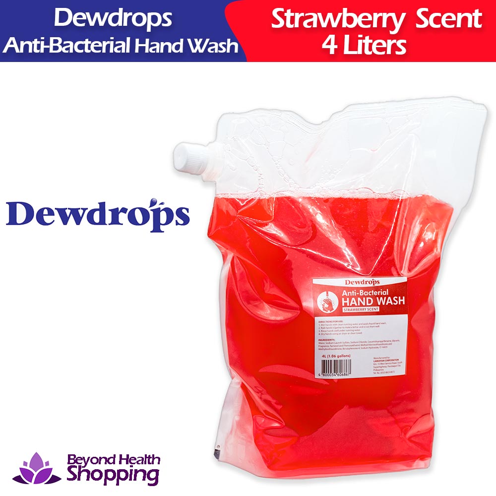 Dewdrops Anti-Bacterial Hand Wash Strawberry Scent 4L