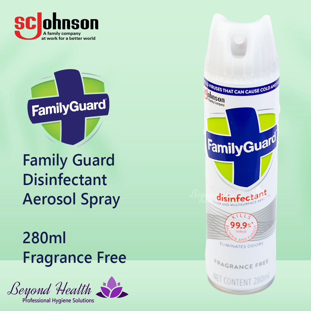 FamilyGuard™ Disinfectant Aerosol Fragrance Free 280ml