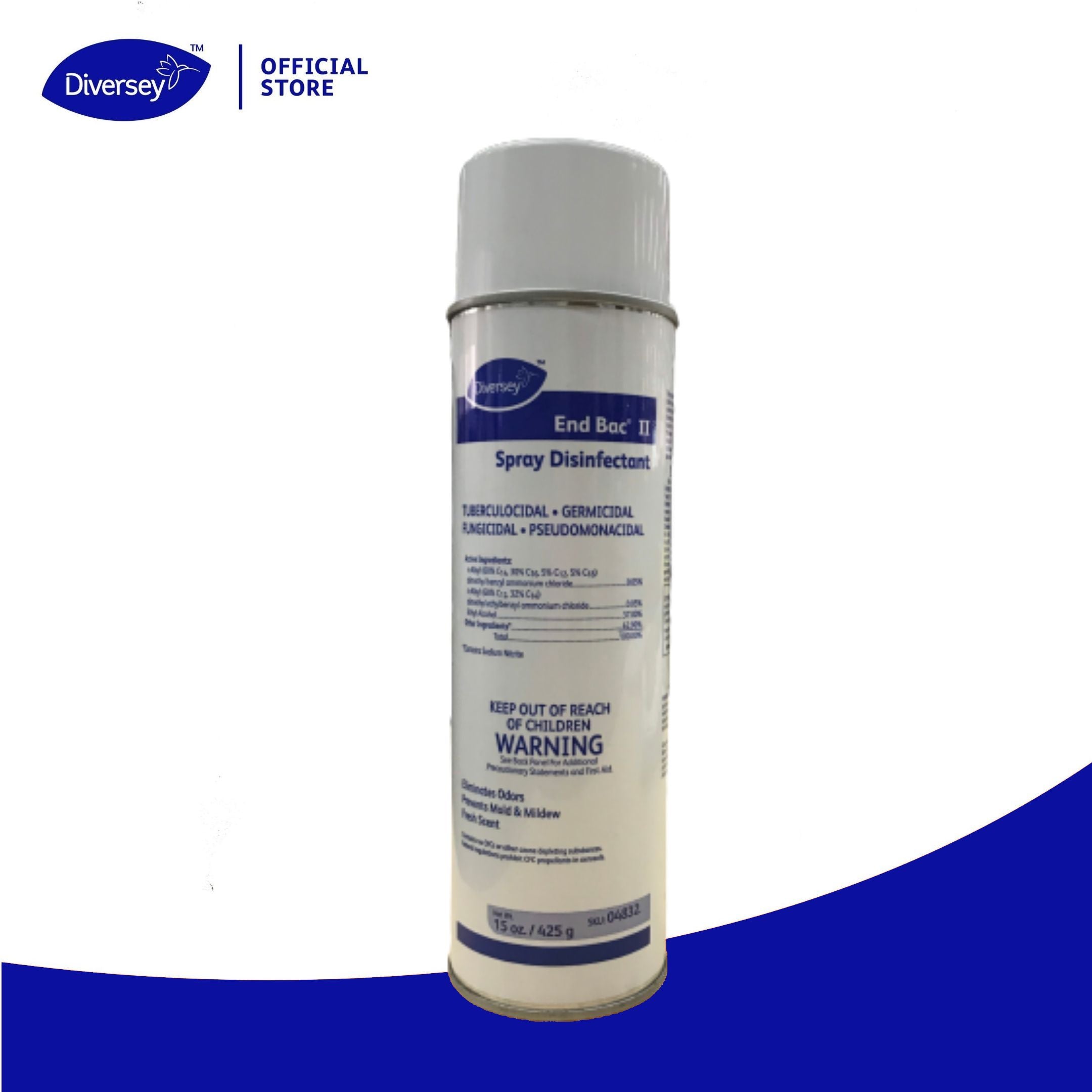 DIVERSEY END BAC II SPRAY DISINFECTANT 15 OZ