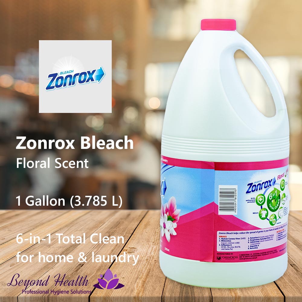 Zonrox Bleach Floral Scent 6-in-1 Total Clean 1 Gallon (3.785L)