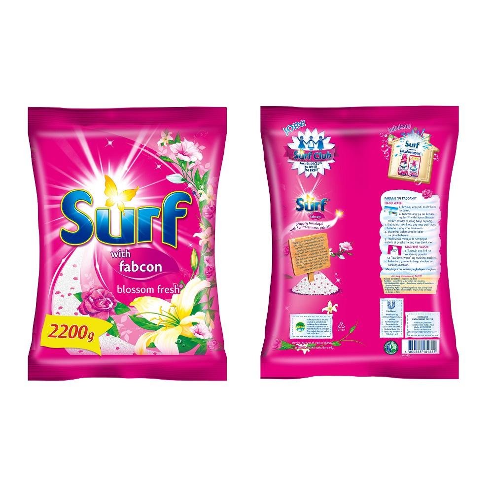 Surf Blossom Fresh Laundry Powder Detergent 2.2kg Pouch