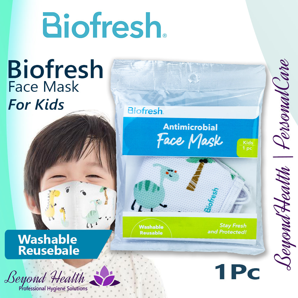 Biofresh® Antimicrobial Face Mask for Kids [1PC] Printed [Boy's] Washable and Reusable