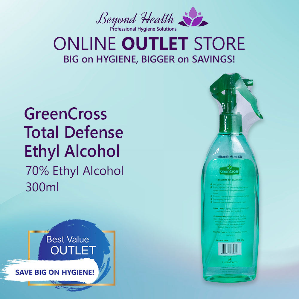 GreenCross 70% Ethyl Alcohol Total Defense 300ml
