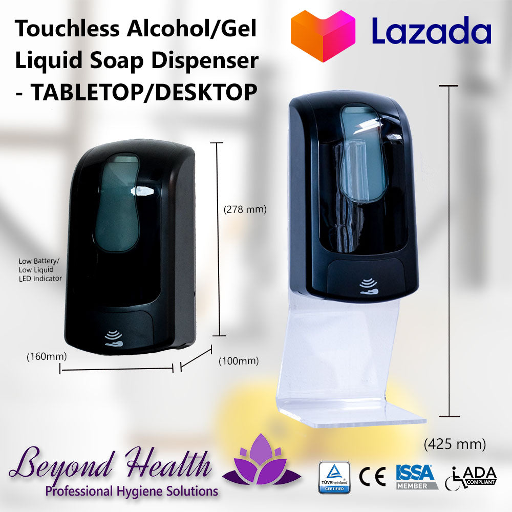 Touchless Alcohol Dispenser Jet Black