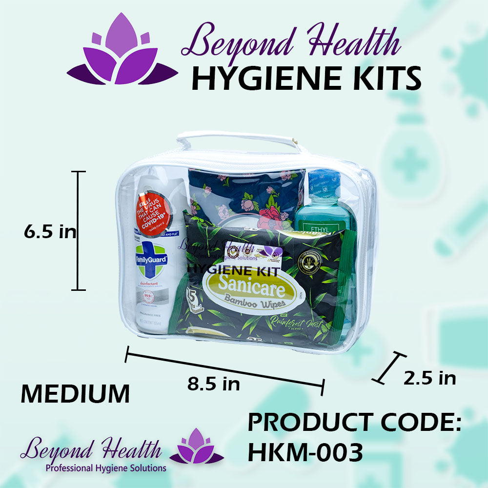 HKM-003 Personal Hygiene Kit Beyond Health 5 Items Disinfection Kit MEDIUM BAG