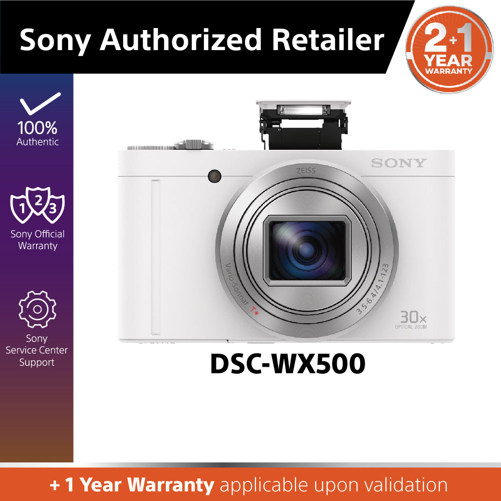 Sony DSC-WX500 Compact Camera with 30x Optical Zoom