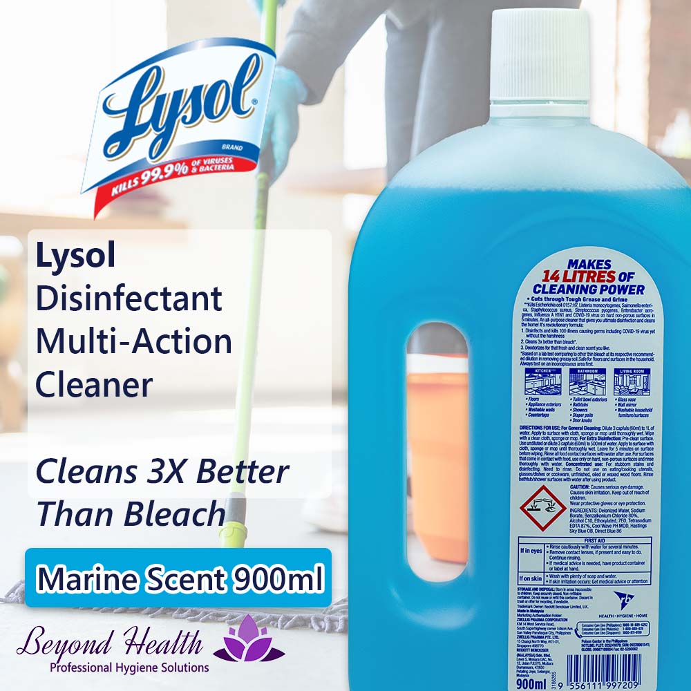 Lysol Multi-Action Cleaner Marine Scent 900ml