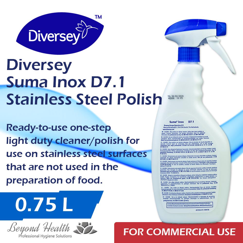 Diversey Suma Inox D7.1 Stainless Steel Polish 0.75L