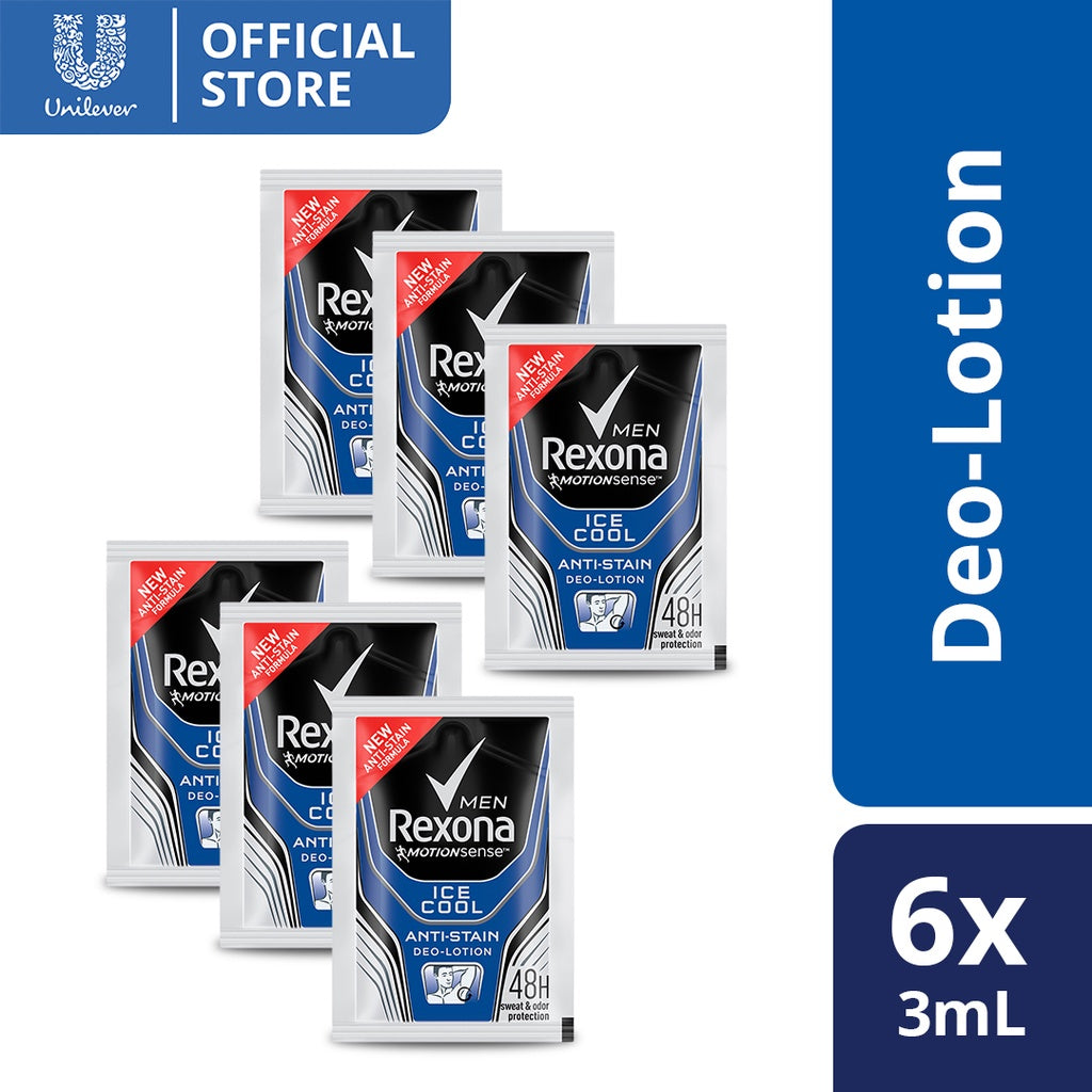 Rexona Men Deodorant Lotion Ice Cool 3ML Set of 6