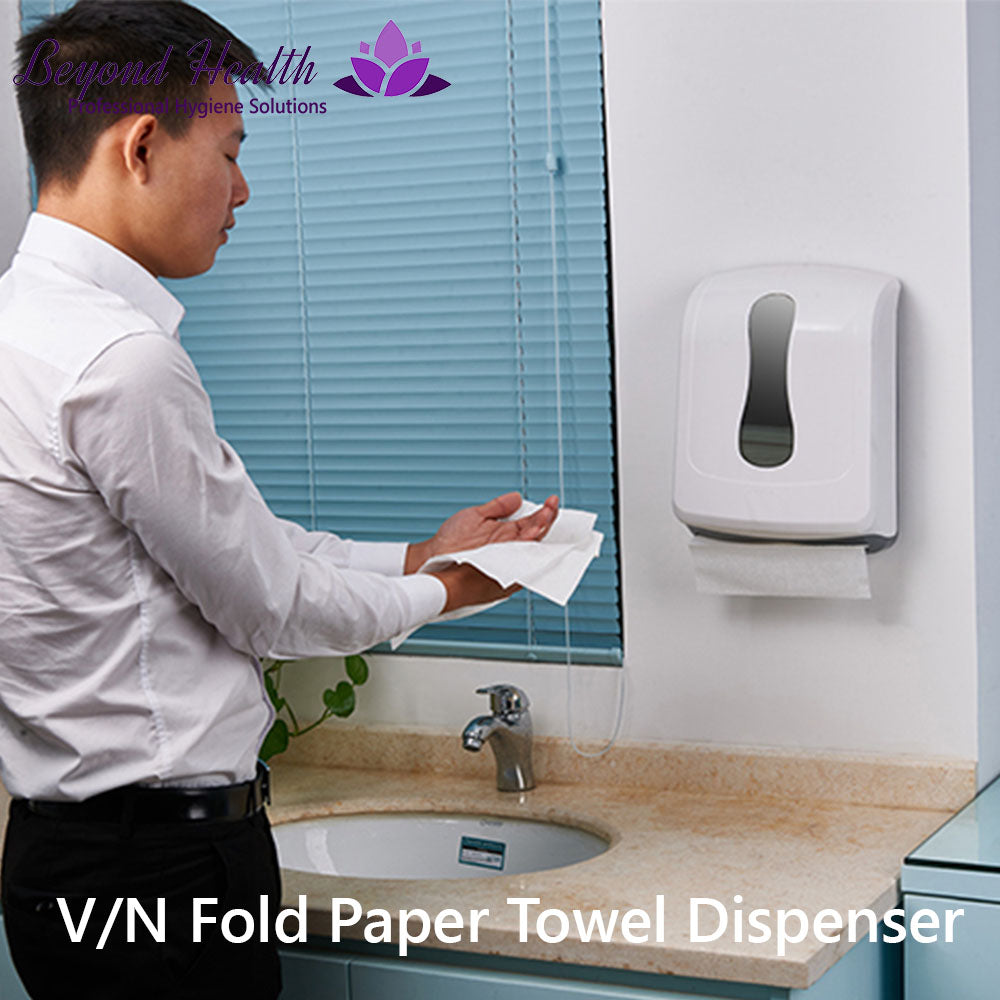 V/N Fold Paper Towel Dispenser Wall Mounted Hygienic Hand Washing