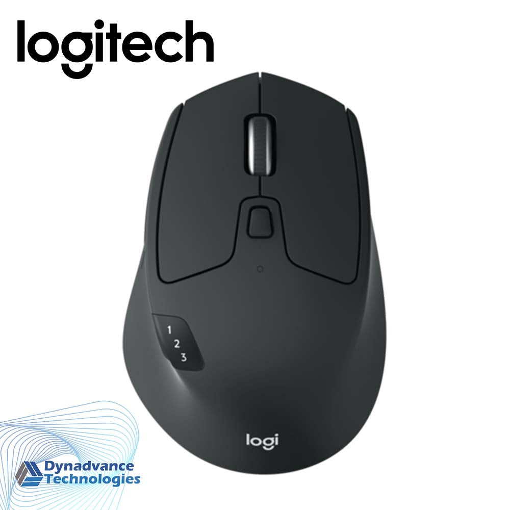 Logitech M720 Triathlon Multi-Device Wireless Mouse, Bluetooth, USB Unifying Receiver, 1000 DPI, 6 Programmable Buttons, 2-Year Battery, Compatible with Laptop, PC, Mac, iPadOS