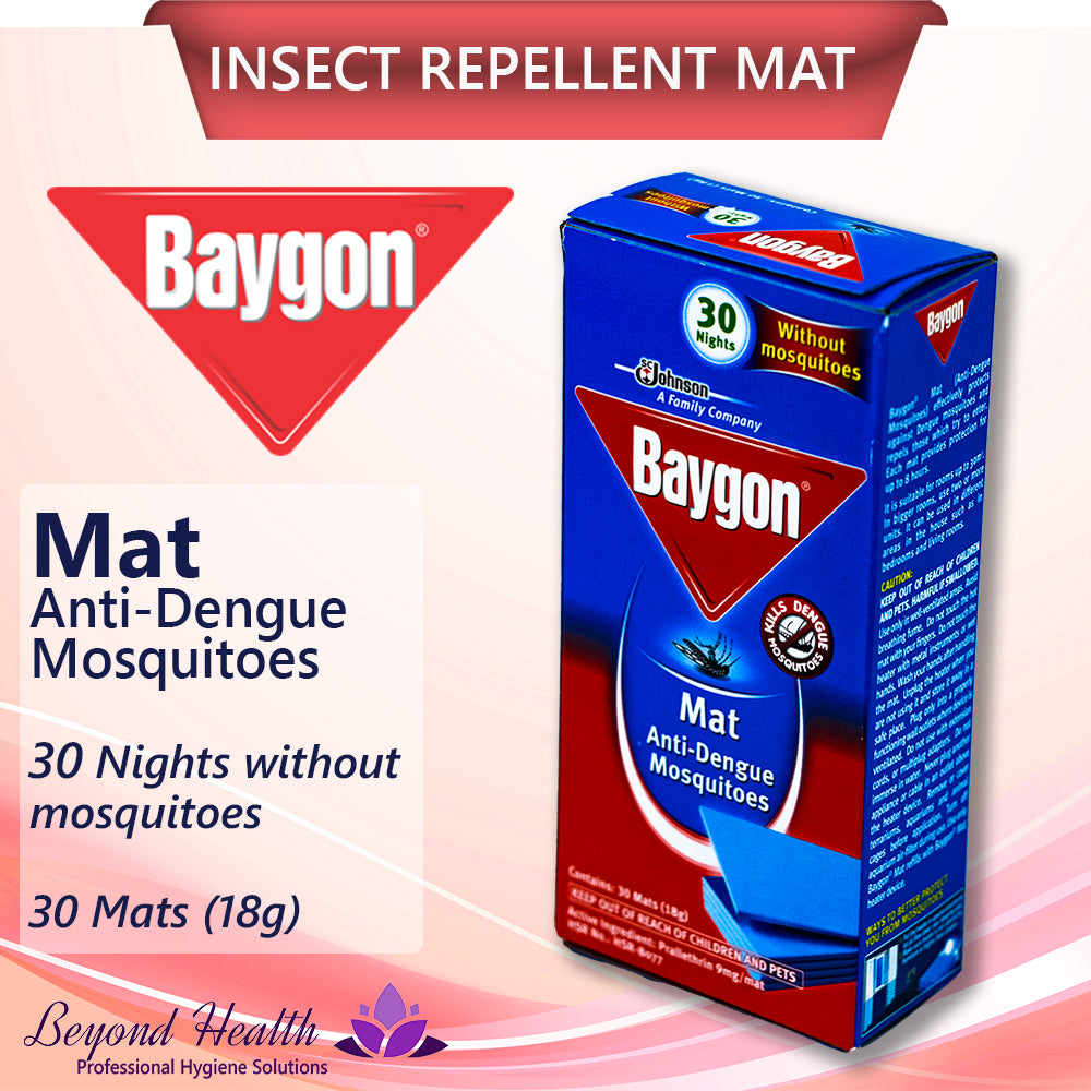 Baygon Mat Anti-Dengue Mosquitoes  (30Mat[18g])30Nights Without Mosquitoes