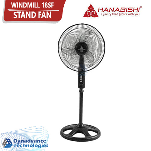 Hanabishi Stand Fan Wind Mill 18SF Certified Product Safety Q-1432