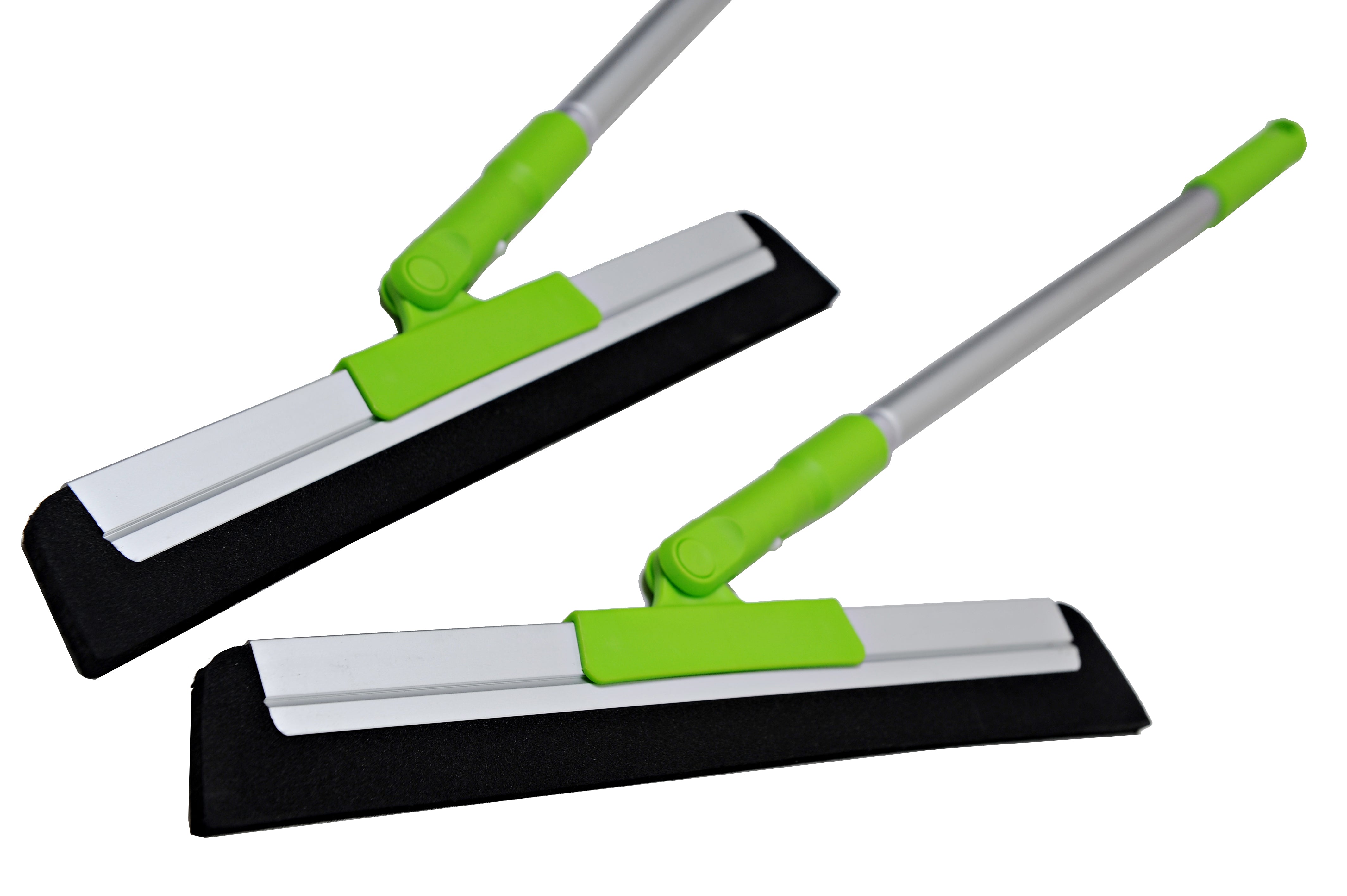 Universal 13" Floor Squeegee with Extension Pole (EVA) Heavy-Duty Aluminum